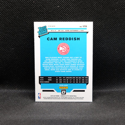 2019-20 Cam Reddish Donruss Optic Rated Rookie Silver Prizm