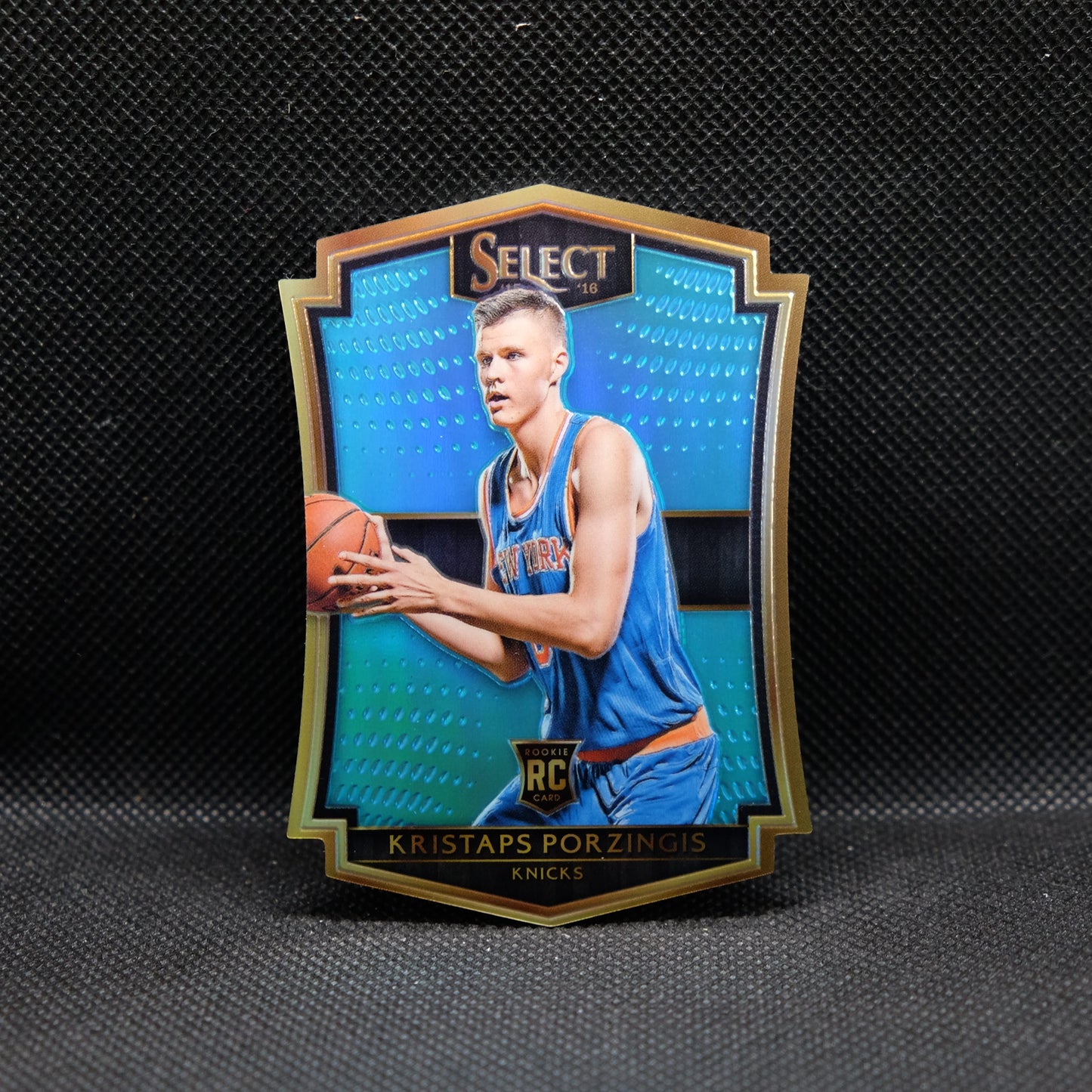 2015-16 Kristaps Porzingis Select #196 Blue Die Cut Prizm Rookie Card RC /199