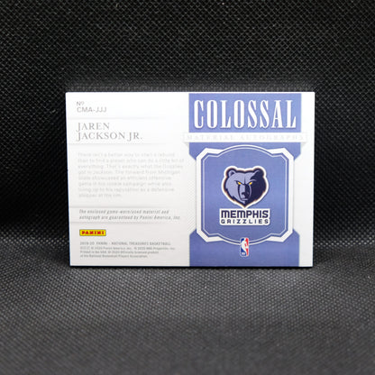 2018-19 Jaren Jackson Jr. National Treasures Colossal Material Autographs /99