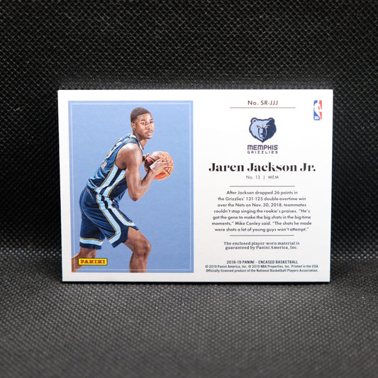 2018-19 Jaren Jackson Jr. Encased Substantial Rookie Swatches /99 Rookie Patch
