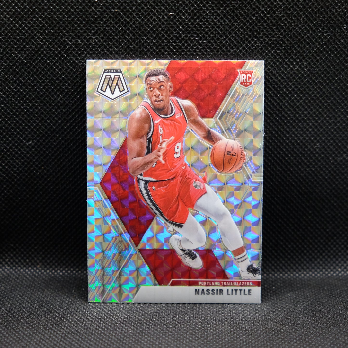 2019-20 Nassir LIttle Mosaic #247 Silver Mosaic Prizm Rookie Card