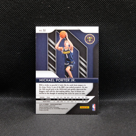 2018-19 Michael Porter Jr. Prizm #32 Rookie Card