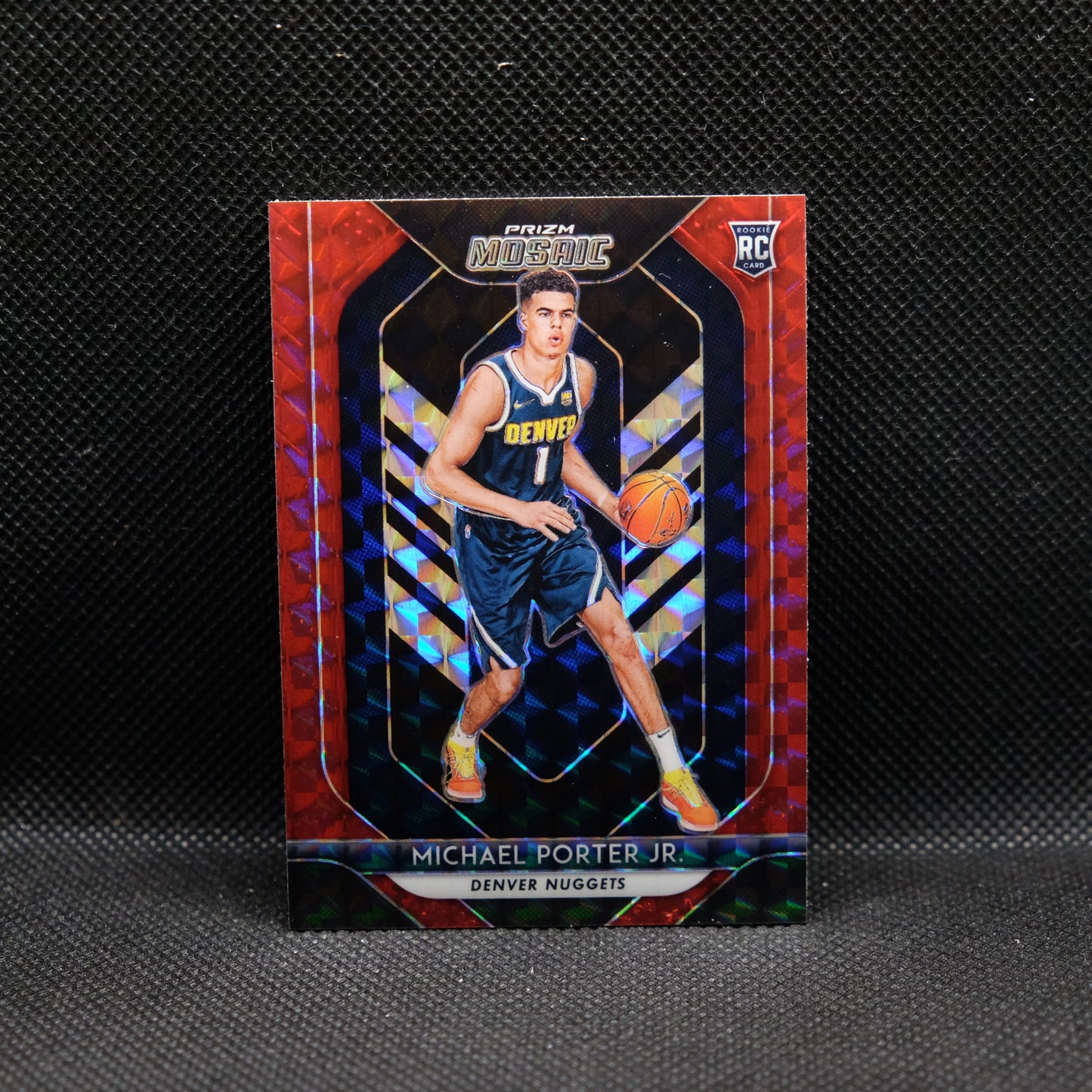 2018-19 Michael Porter Jr. Mosaic #73 Red Mosaic Prizm Rookie Card