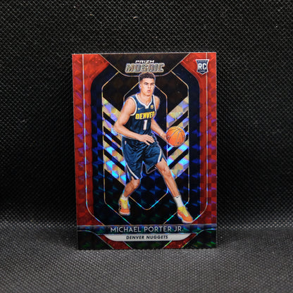 2018-19 Michael Porter Jr. Mosaic #73 Red Mosaic Prizm Rookie Card