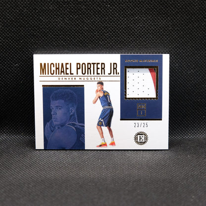 2018-19 Michael Porter Jr. Encased RM-MP Rookie Materials /25