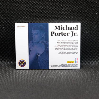 2018-19 Michael Porter Jr. Encased RM-MP Rookie Materials /25