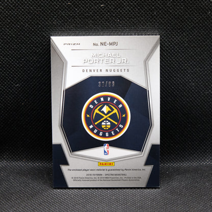 2018-19 Michael Porter Jr. Spectra NE-MPJ Next Era Silver Prizm Rookie /99