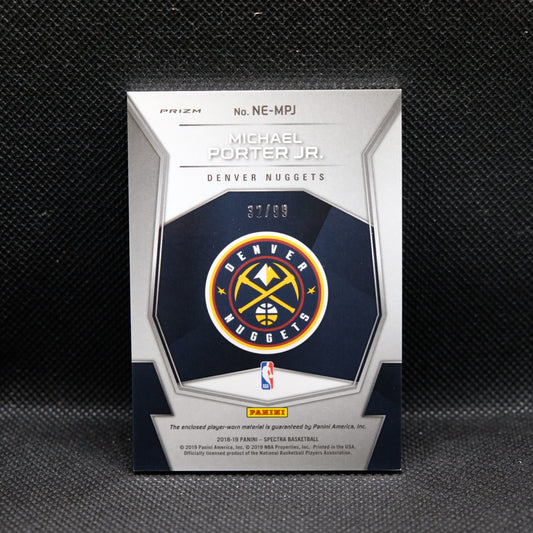 2018-19 Michael Porter Jr. Spectra NE-MPJ Next Era Silver Prizm Rookie /99