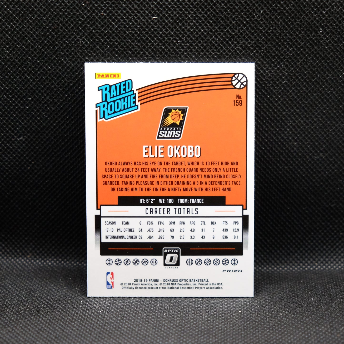 2018-19 Elie Okobo Donruss Optic Rated Rookie Mojo Prizm (#1)