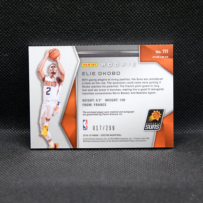 2018-19 Elie Okobo Select Silver Prizm Spectra Rookie Patch Auto /299