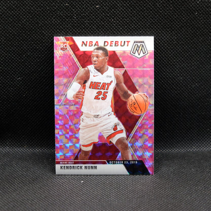 2019-20 Kendrick Nunn Mosaic NBA Debut Pink Camo Prizm Rookie Card