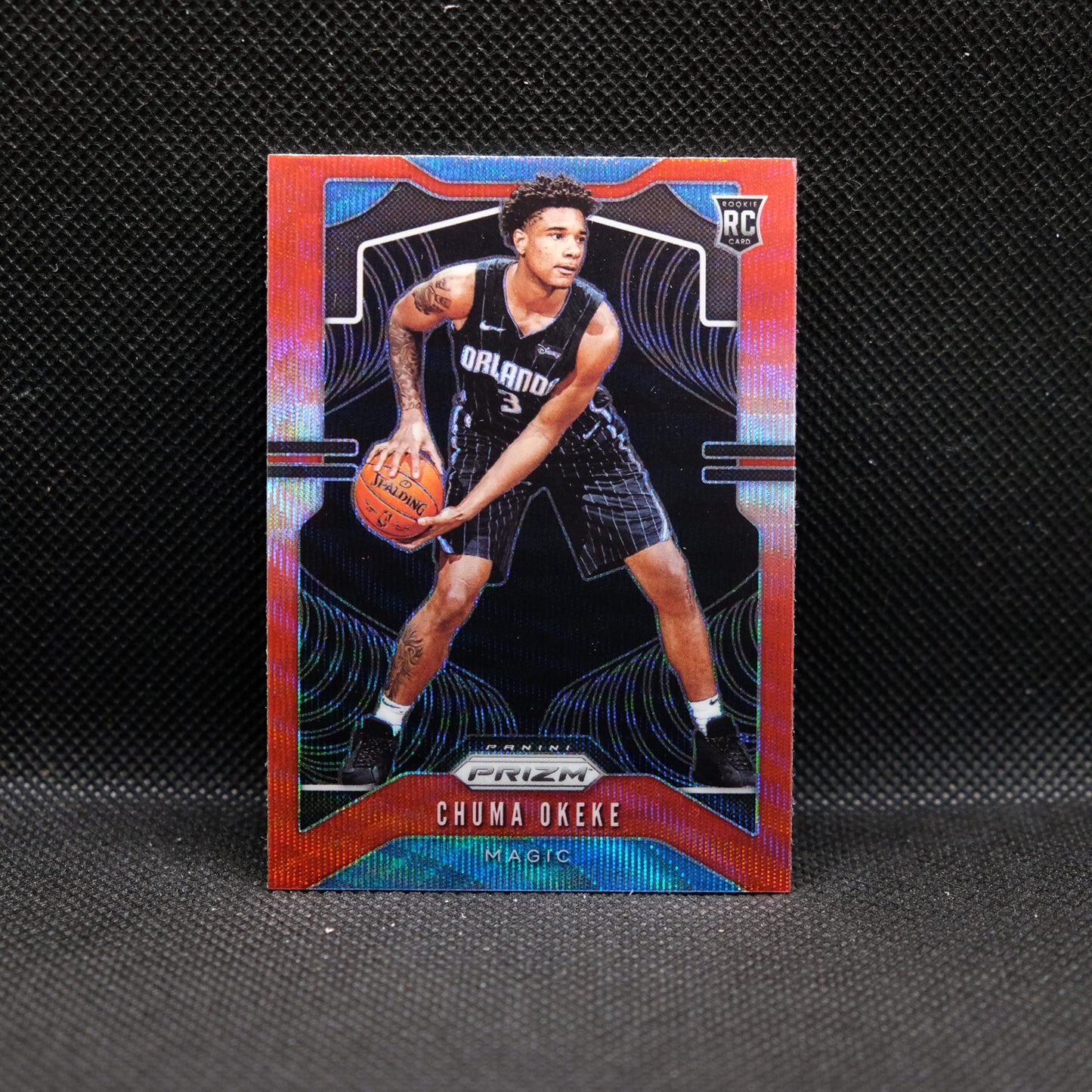 2019-20 Chuma Okeke Prizm #262 Red Wave Prizm Rookie Card