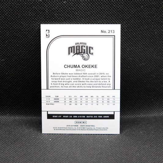 2019-20 Chuma Okeke Hoops Rookie Blue Explosion /49