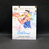 2018-19 Kevin Knox Court Kings HA-KKN Heir Apparent Rookie Auto /199