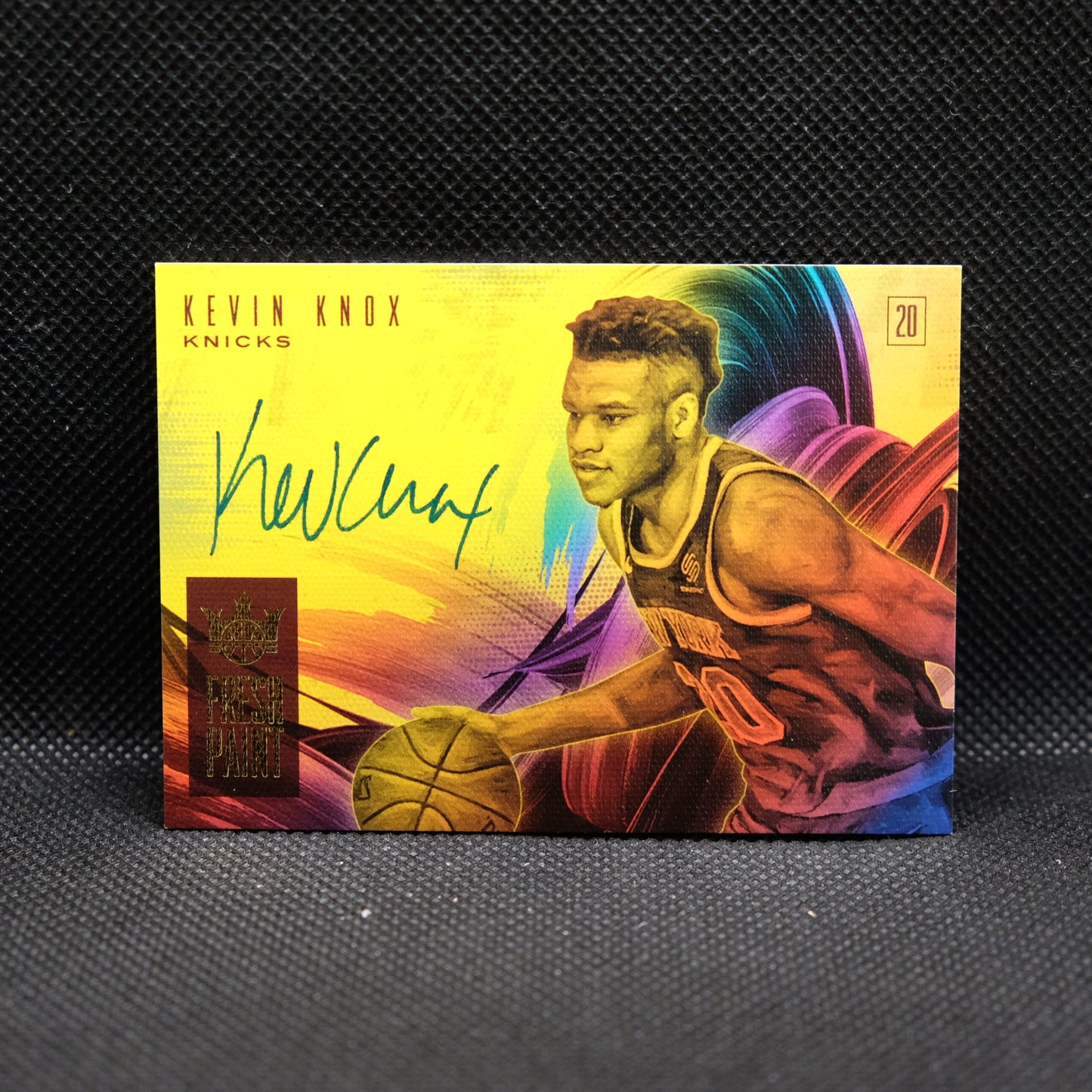 2018-19 Kevin Knox Court Kings Fresh Paint Rookie Autograph 86/199