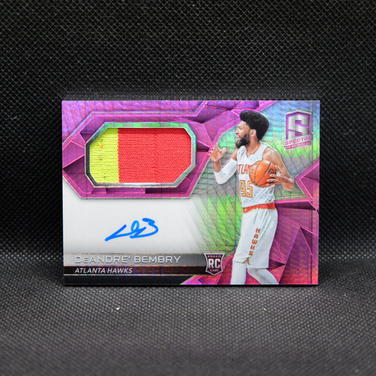 2016-17 DeAndre' Bembry Spectra Pink Prizm Rookie Patch Auto /45
