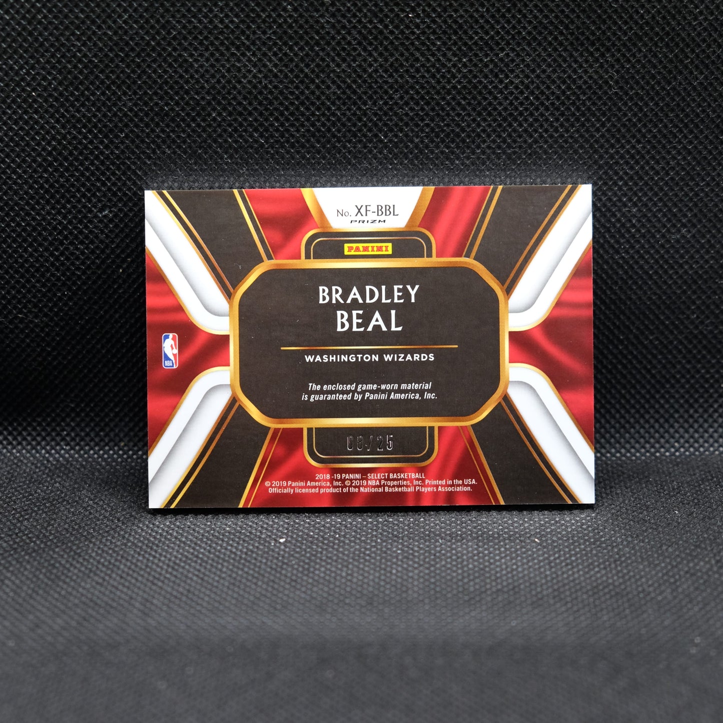 2018-19 Bradley Beal Select X-Factor Tie Dye Prizm Patch /25