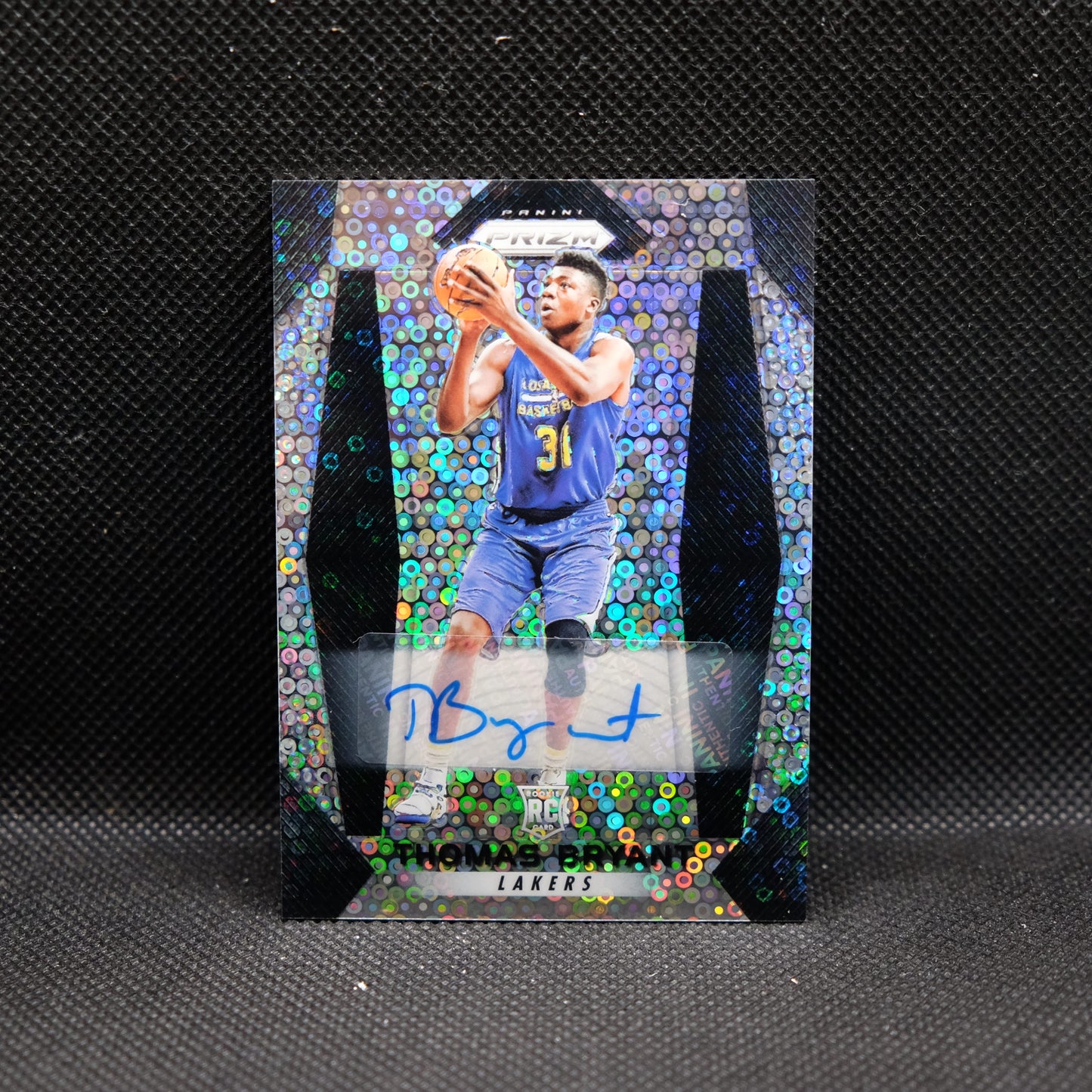 2017-18 Thomas Bryant Prizm Fast Break Prizm Autograph Rookie Card