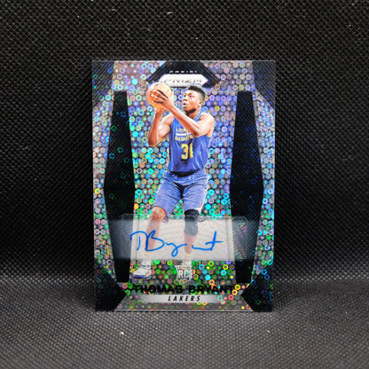 2017-18 Thomas Bryant Prizm Fast Break Prizm Autograph Rookie Card