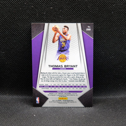 2017-18 Thomas Bryant Prizm Fast Break Prizm Autograph Rookie Card