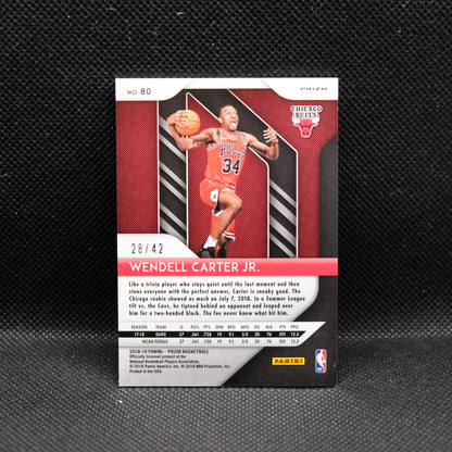2018-19 Wendell Carter Jr. Prizm #80 Pink Pulsar Prizm Rookie Card /42