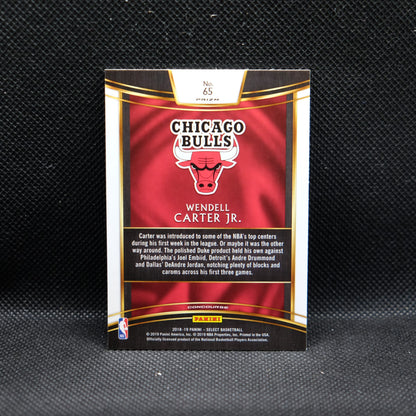 2018-19 Wendell Carter Jr. Select #65 Silver Prizm Rookie Card