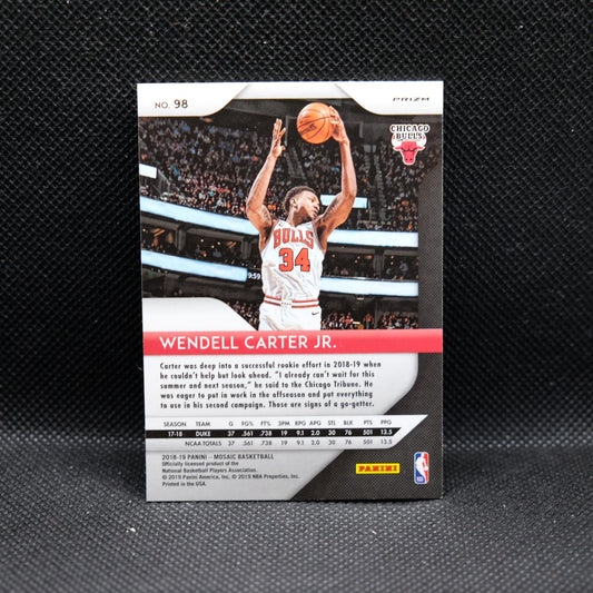2018-19 Wendell Carter Jr. Mosaic #98 Silver Mosaic Prizm