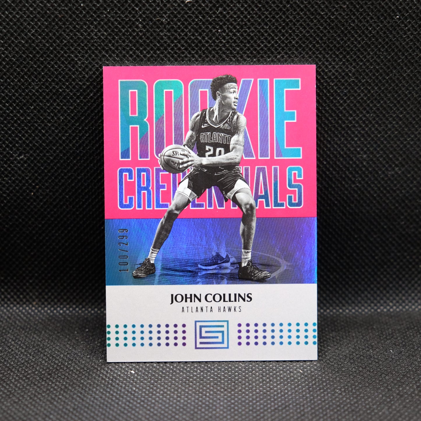 2017-18 John Collins Status Rookie Credentials Pink /299