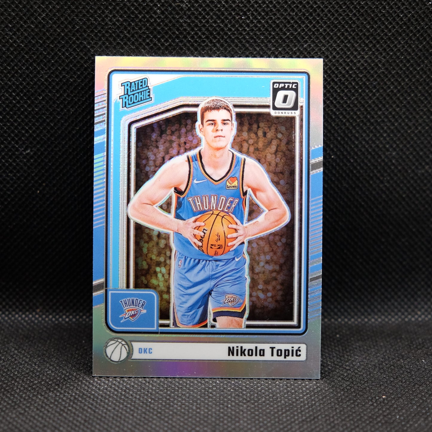 2024-24 Nikola Topic Donruss Optic #278 Rated Rookie Silver Holo Prizm
