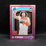 2024-24 Bub Carrington Donruss Optic Rated Rookie Pink Hyper Prizm