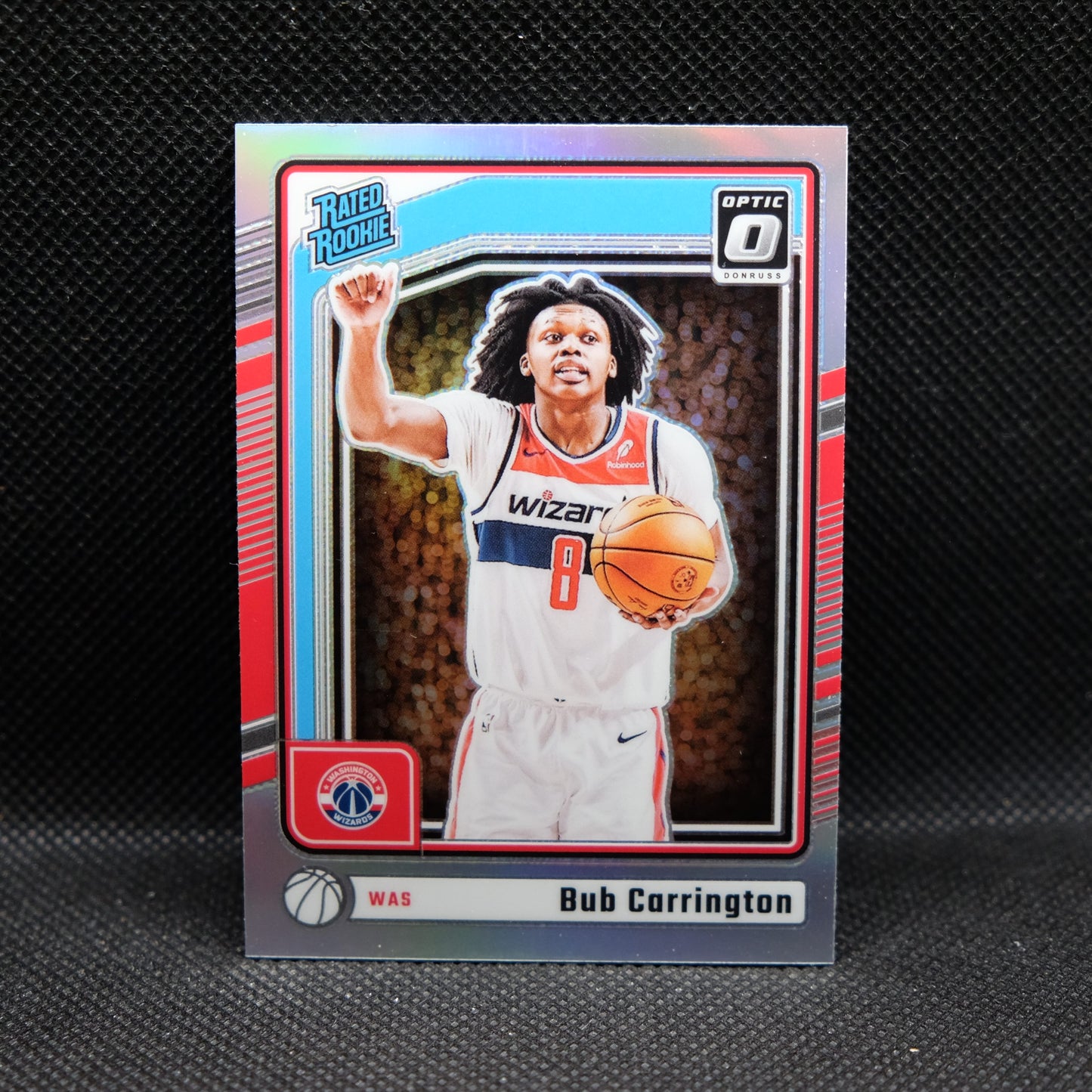 2024-24 Bub Carrington Donruss Optic Rated Rookie Silver Holo Prizm