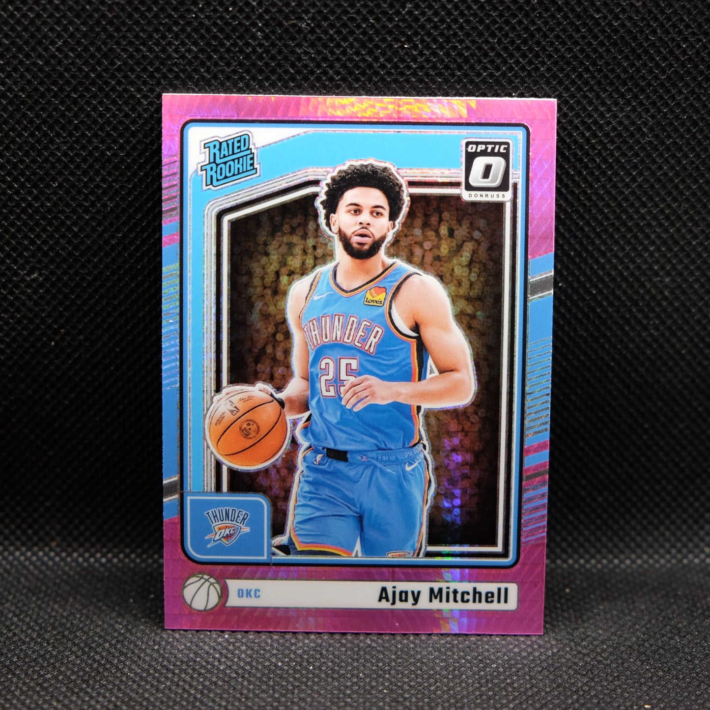 2024-24 Ajay Mitchell Donruss Optic Rated Rookie Pink Hyper Prizm