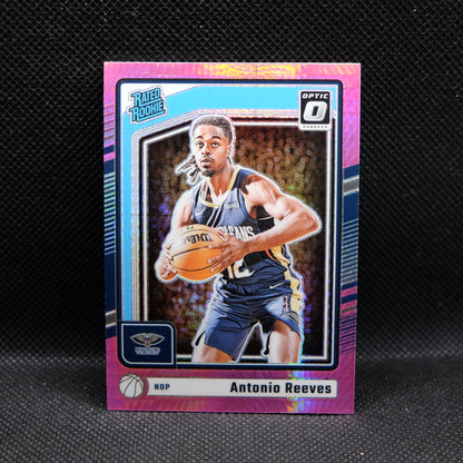 2024-24 Antonio Reeves Donruss Optic Rated Rookie Pink Hyper Prizm