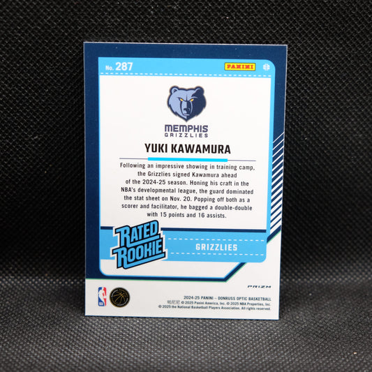 2024-24 Yuki Kawamura Donruss Optic Rated Rookie Pink Hyper Prizm