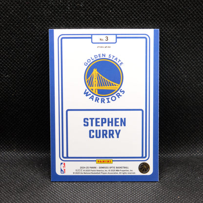 2024-24 Stephen Curry Donruss Optic #3 Winner Stays Purple Prizm