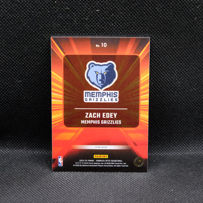 2024-24 Zach Edey Donruss Optic Express Lane Rookie Card Silver Holo Prizm