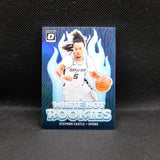 2024-24 Stephon Castle Donruss Optic White Hot Rookies Silver Holo Prizm