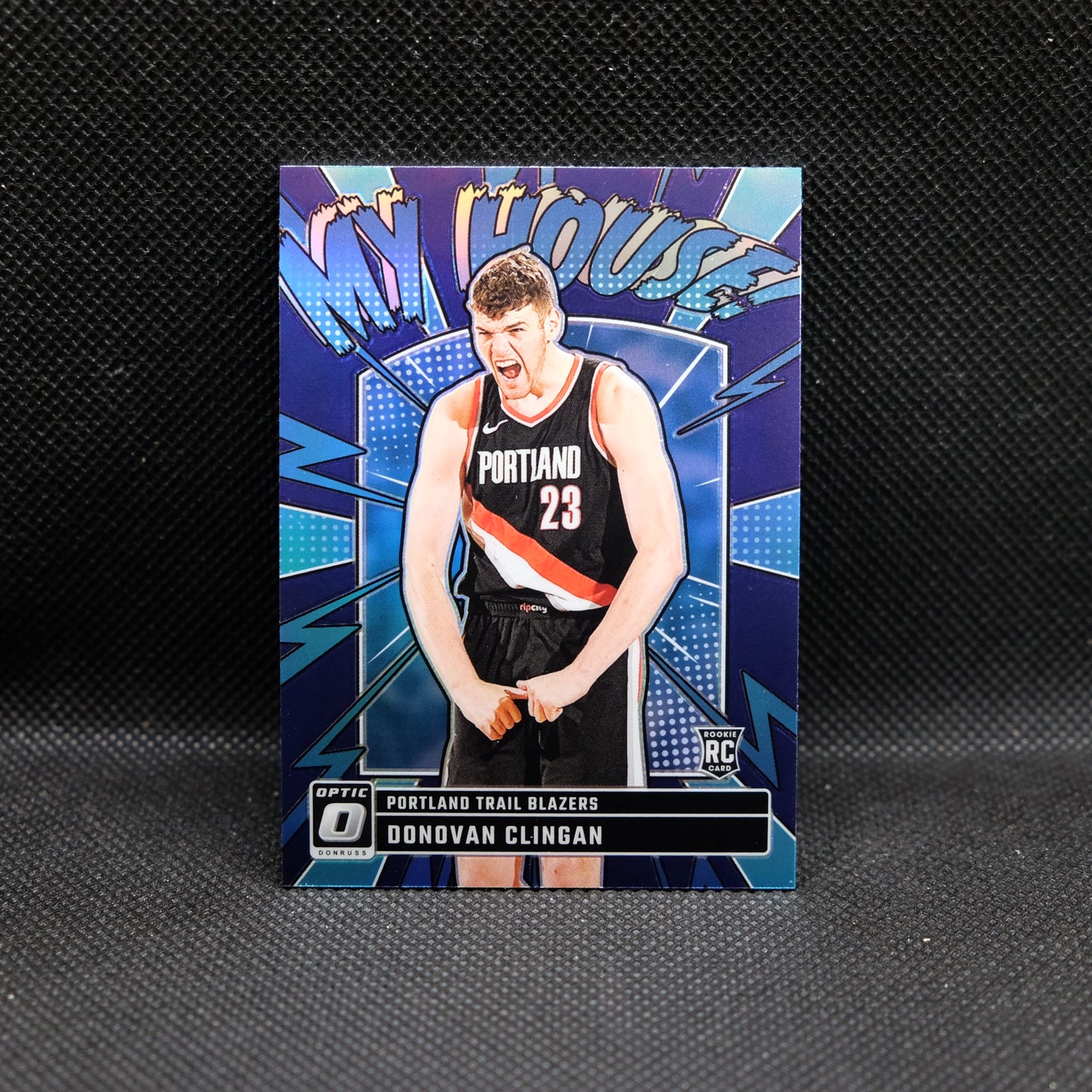 2024-24 Donovan Clingan Donruss Optic My House Rookie Card Purple Prizm