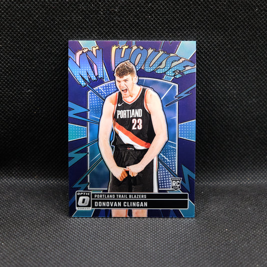 2024-24 Donovan Clingan Donruss Optic My House Rookie Card Purple Prizm