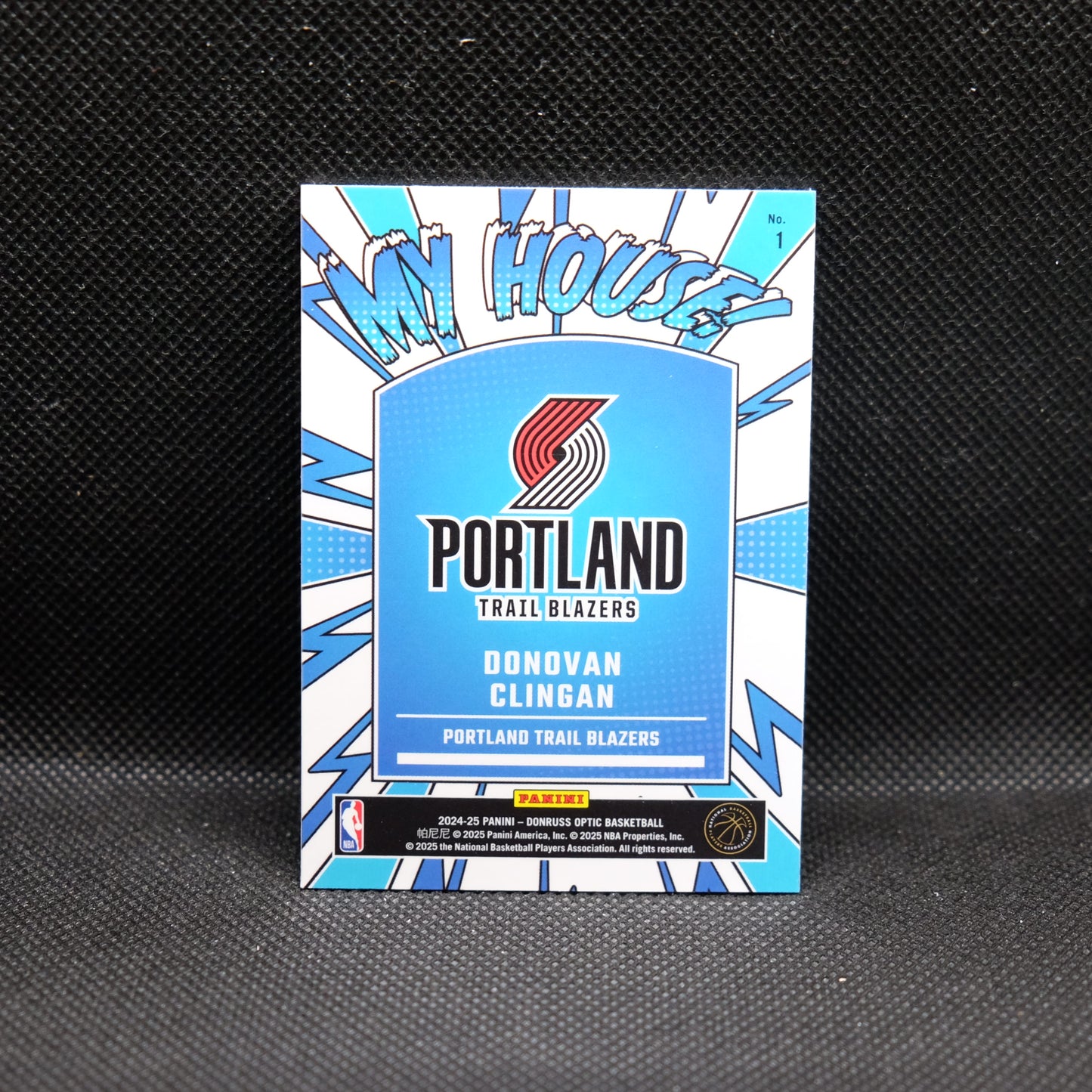 2024-24 Donovan Clingan Donruss Optic My House Rookie Card