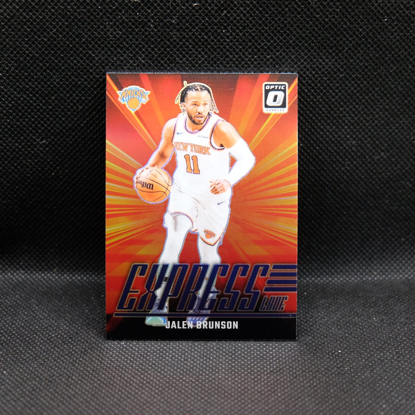 2024-24 Jalen Brunson Donruss Optic Express Lane Purple Prizm