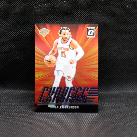 2024-24 Jalen Brunson Donruss Optic Express Lane Purple Prizm