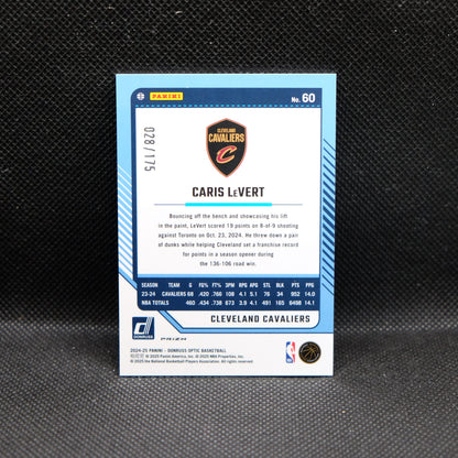 2024-24 Caris LeVert Donruss Optic #60 Hyper Blue Prizm /175