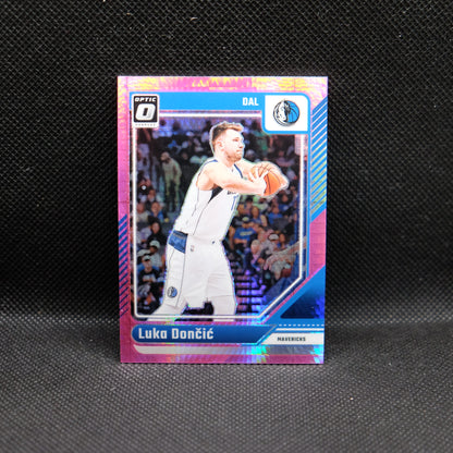 2024-24 Luke Doncic Donruss Optic #98 Hyper Pink Prizm