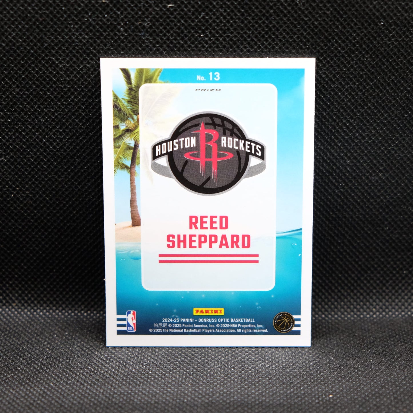 2024-24 Reed Sheppard Donruss Optic Splash Purple Prizm Rookie Card RC