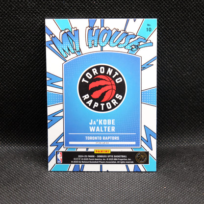 2024-24 Ja'Kobe Walter Donruss Optic My House Rookie Card Purple Prizm