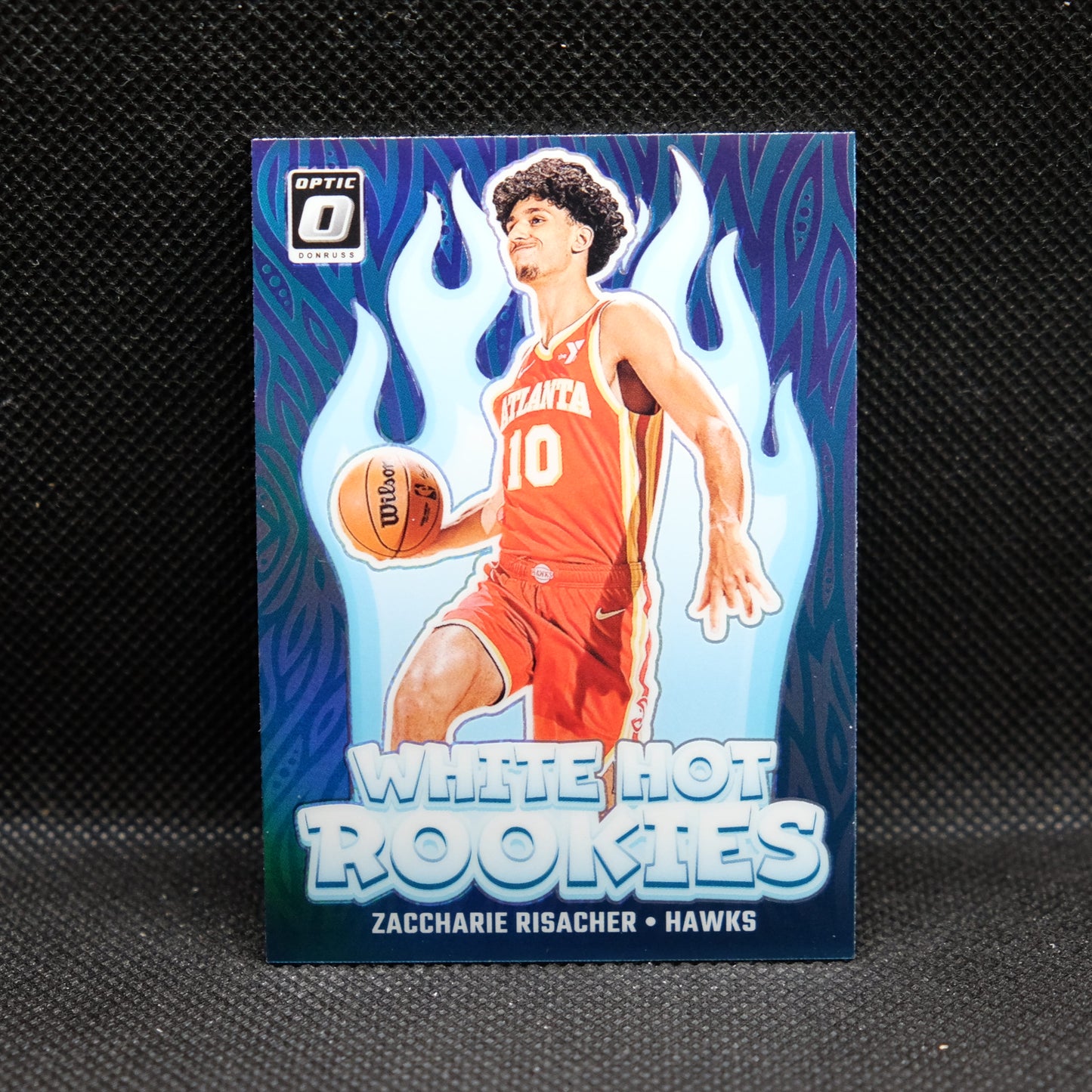 2024-24 Zaccharie Risacher Donruss Optic White Hot Rookies Purple Prizm