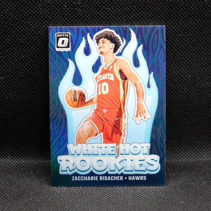 2024-24 Zaccharie Risacher Donruss Optic White Hot Rookies Purple Prizm