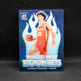 2024-24 Zaccharie Risacher Donruss Optic White Hot Rookies Purple Prizm