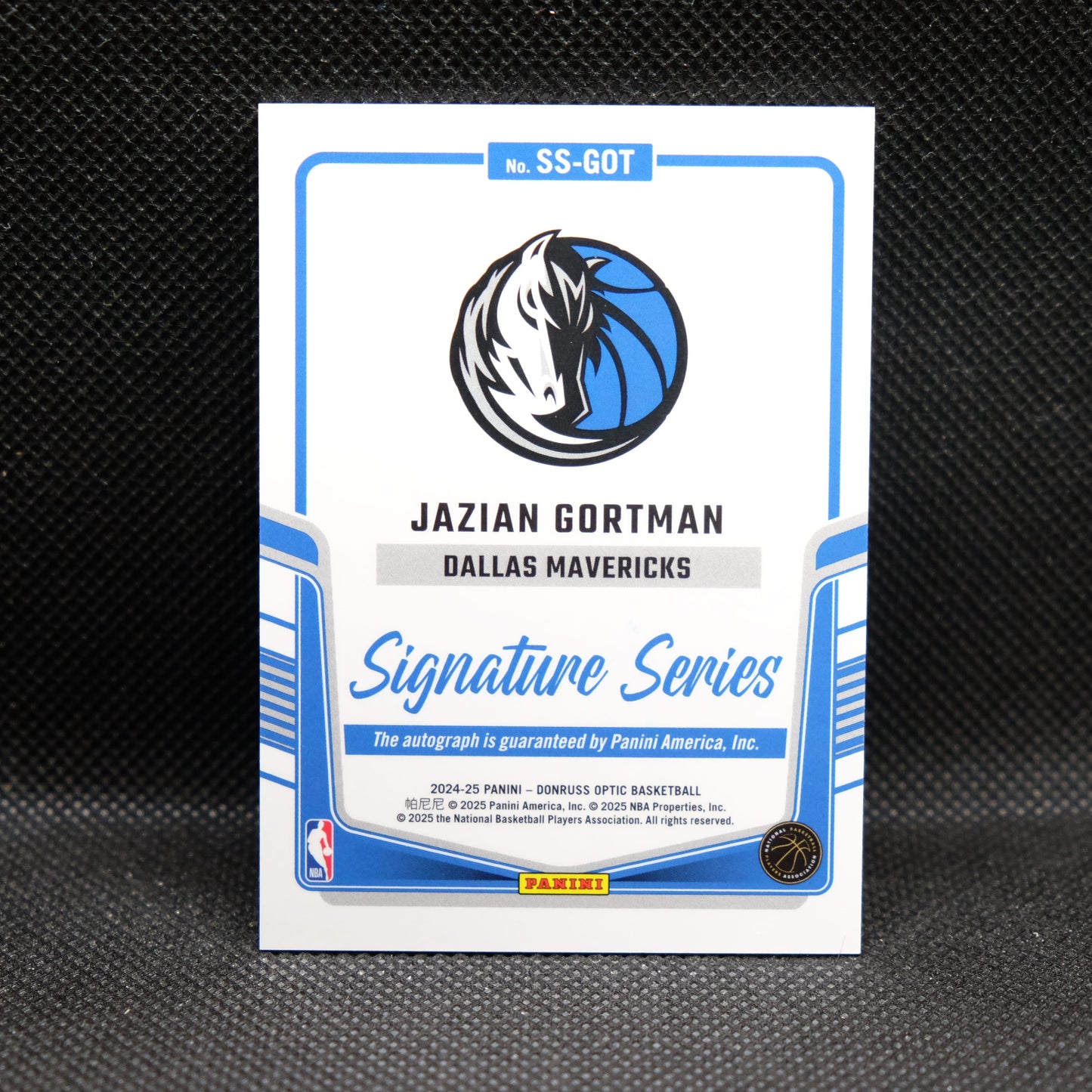2024-24 Jazian Gortman Donruss Optic Signature Series SS-GOT